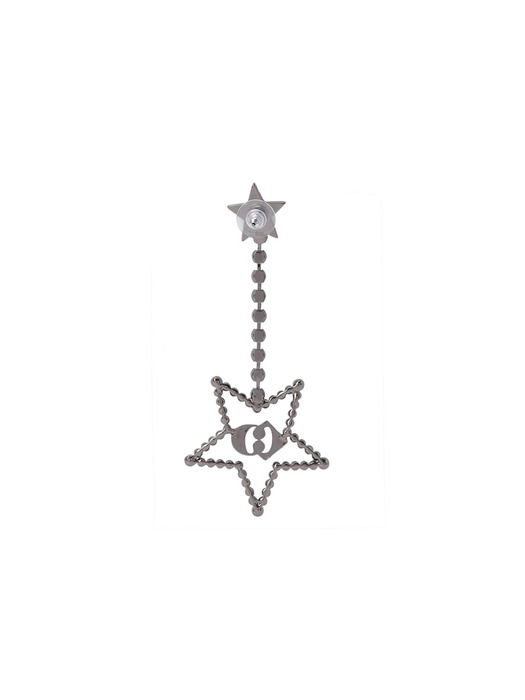 [Holiday Edition] Emblem Star Single Earring_LXEAM24020SVX