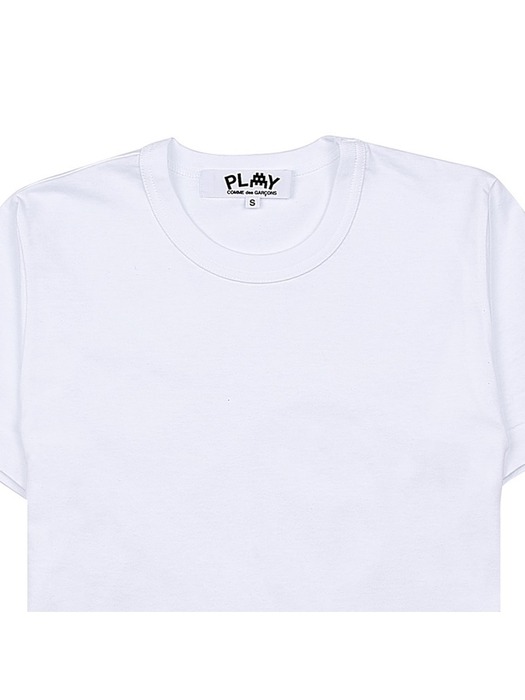 [꼼데가르송] 여성 인베이더 슬리브 티셔츠 P1T327 WHITE