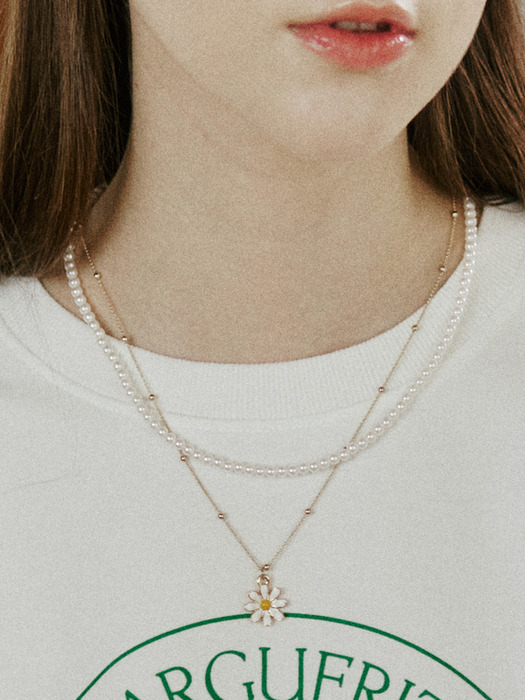Daisy Chain Necklace- Gold