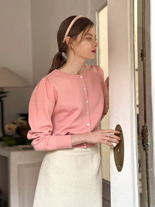 [24SS] Lautre shine Pink knit cardigan