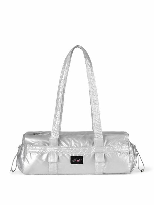 BOW BARREL BAG - SILVER