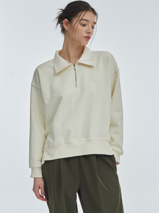 Pk Zip-up sweatshirt [Ivory]