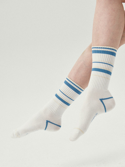 [3 Packs] Mixed Stripe Socks (2 Colors)