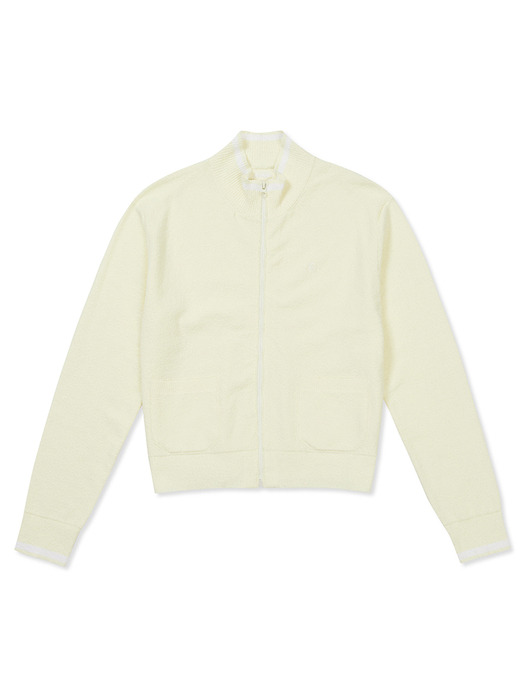 [24SS clove] Boucle Cardigan (Lemon)