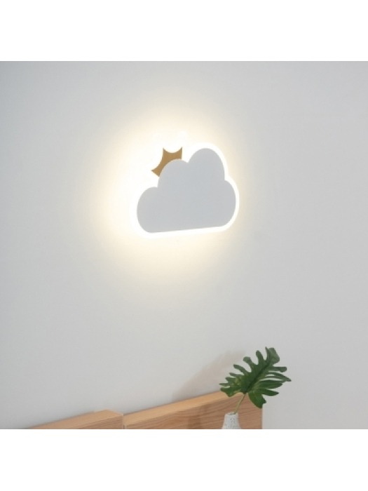 LED 크라운 구름 키즈 벽등 10W