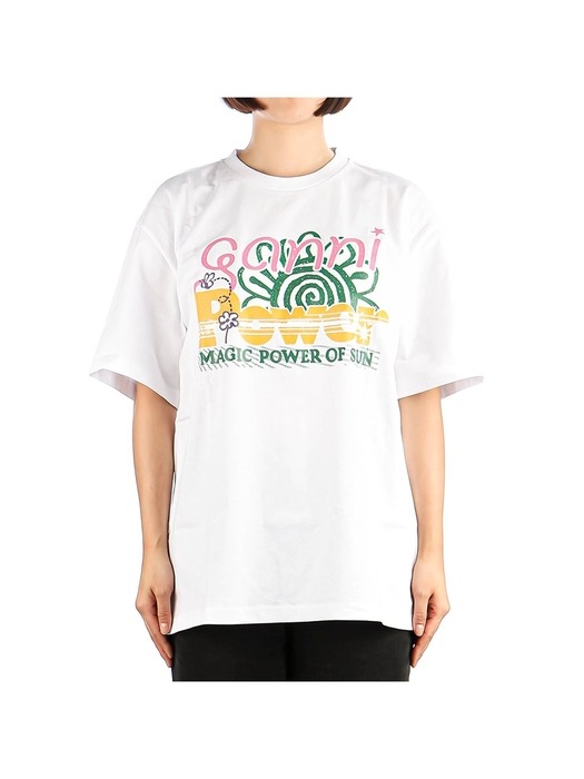 [가니] 24SS (T3790 BRIGHT WHITE) 여성 반팔 티셔츠