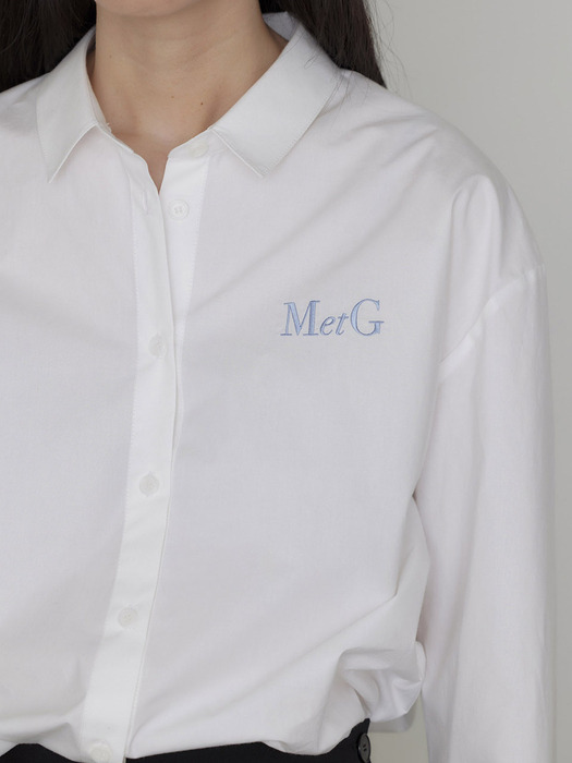 MetG broderie shirt white