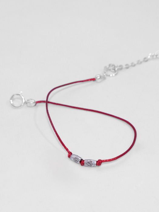 (Silver925) 801 Red Bracelet