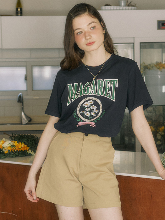 Margaret Artwork T-shirt - Navy