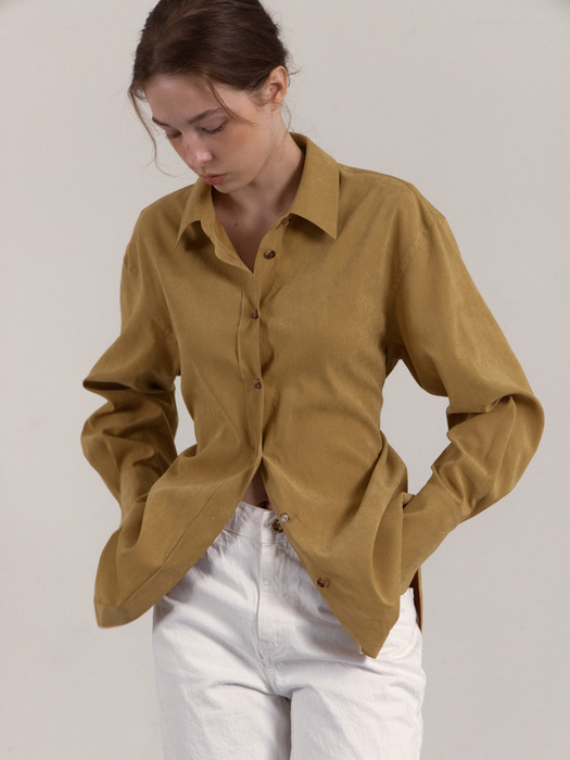 CHAMUDE OVERFIT SHIRT_MUSTARD