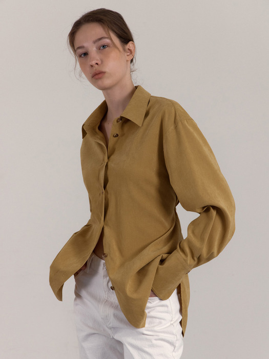 CHAMUDE OVERFIT SHIRT_MUSTARD