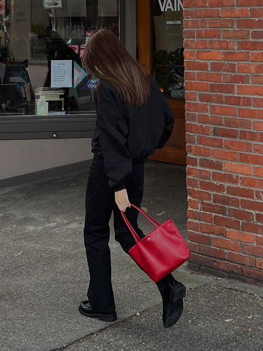 레더 올데이백(LEATHER ALLDAY BAG)_Red