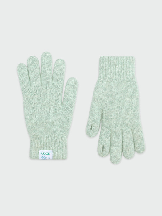 Snowflake Short Knit Gloves - 5colors 핑거홀 장갑