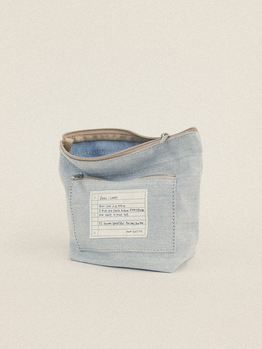 Letter Pocket Pouch - 5 colors