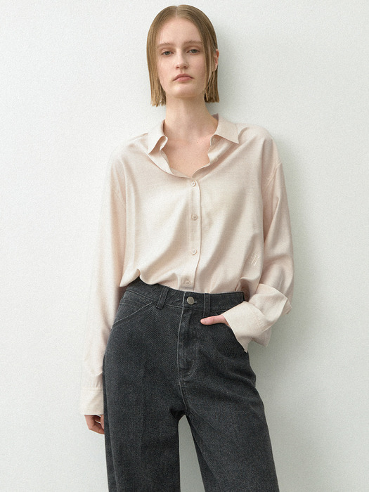 ESSENTIAL SILKY TUCK SHIRT(BL-4294)