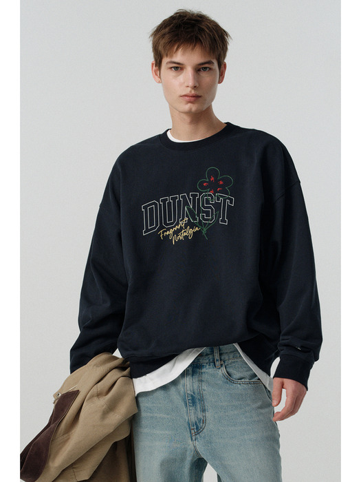 [단독]UNISEX BLOOM LOGO SWEATSHIRT FRENCH NAVY_M_UDTS5A116N2