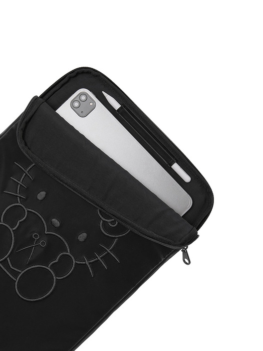 Haze Tablet Pouch 13 inch Hello Kitty Black