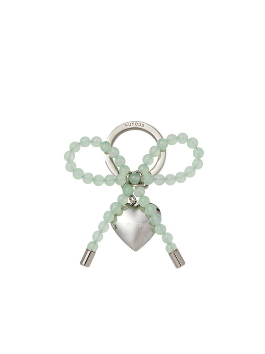 Heart Ribbon Charm (하트 리본 참) Mint - Image 1