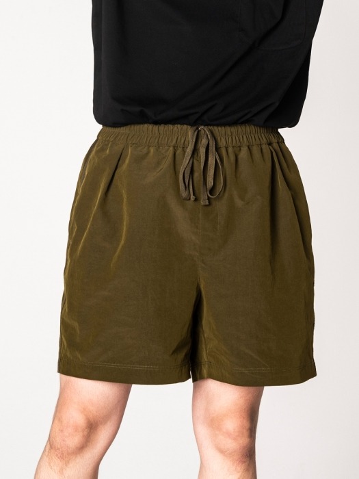 Lined Balloon Swim Half Pants / Olive