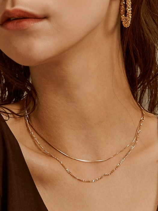 TWO LINES CHAIN NECKLACE
