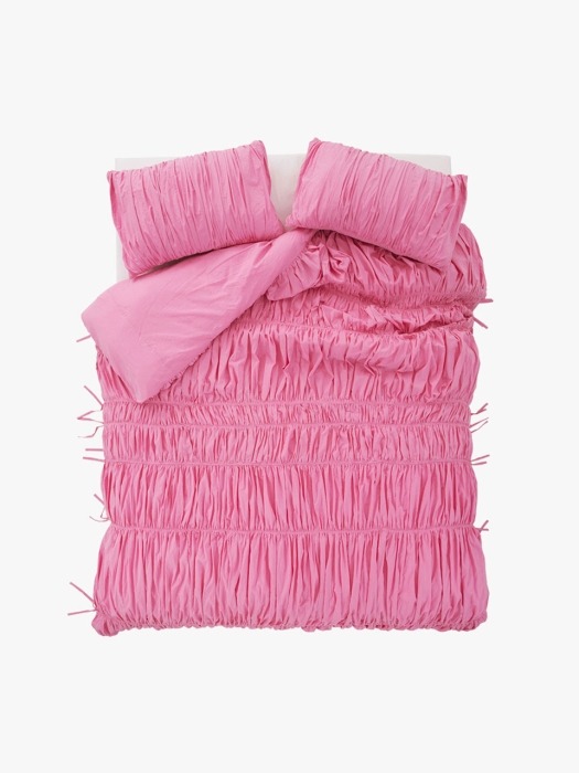 Big waves duvet cover - pink