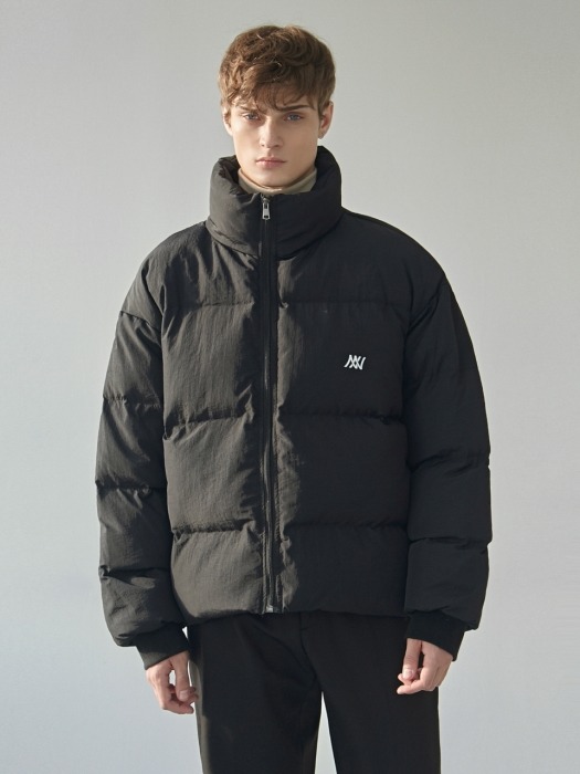 LOGO PUFFER SHORT PADDING_BLACK