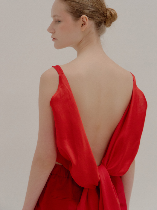 PALOMA Tie-back Top Red