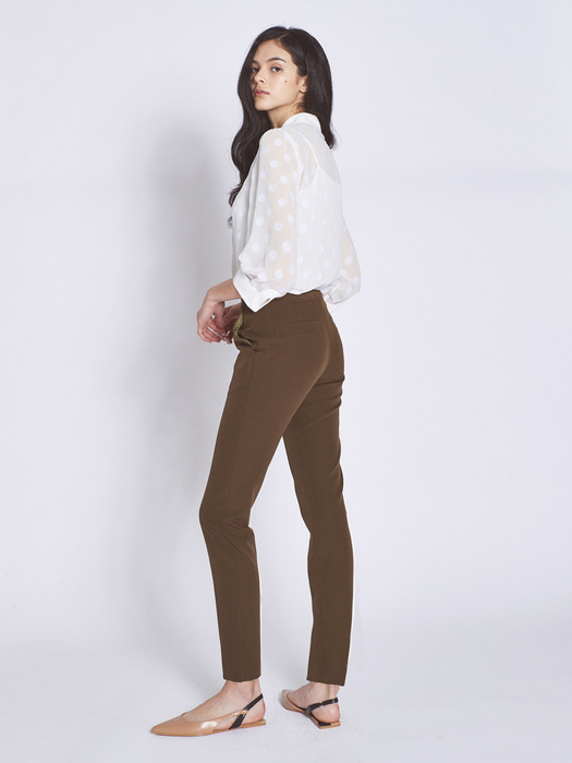 Slim Fit Span Pants_Khaki