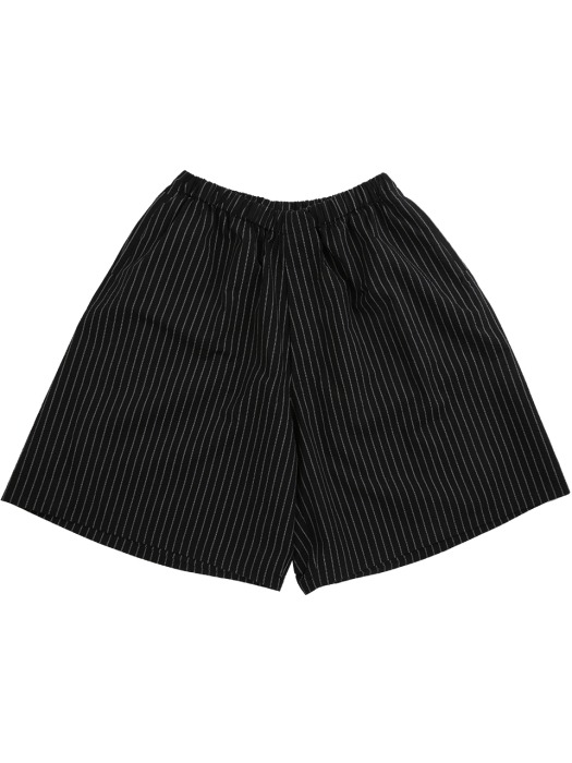 Stripe Seersucker Shorts [Black]