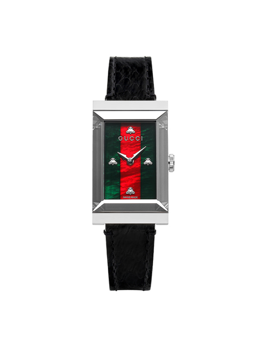 GUCCI 구찌 YA147403 G-Frame 여성 가죽시계