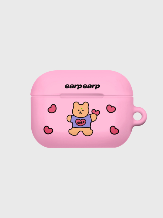 Bear heart-pink(Hard air pods pro)