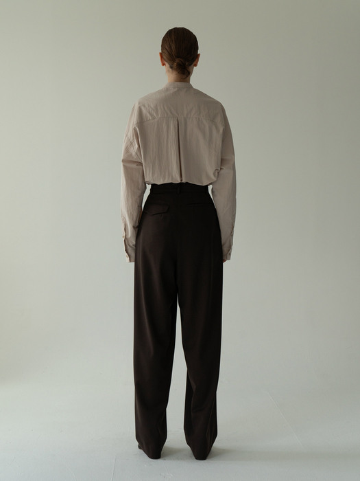 wide trouser (brown)