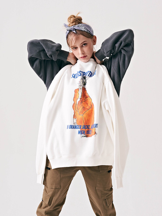 Sweatshirt by Egon Schiele - Ivory