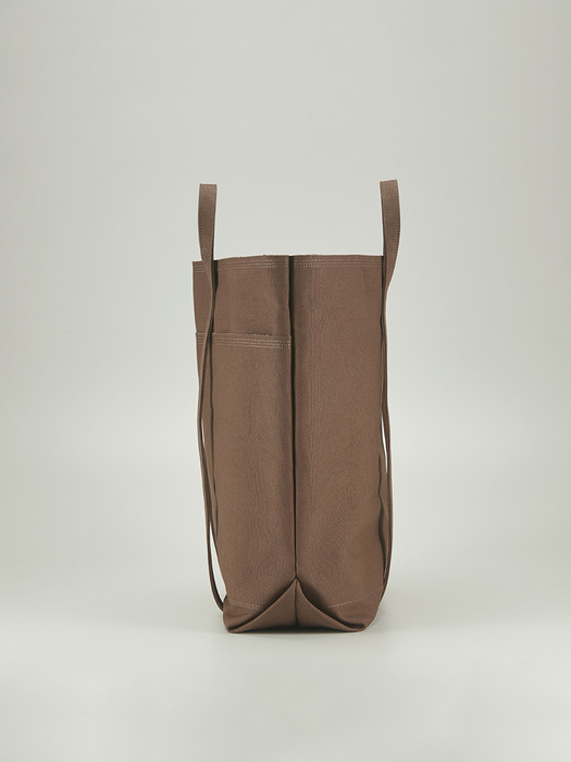 6 Pocket Canvas Totebag - Khaki