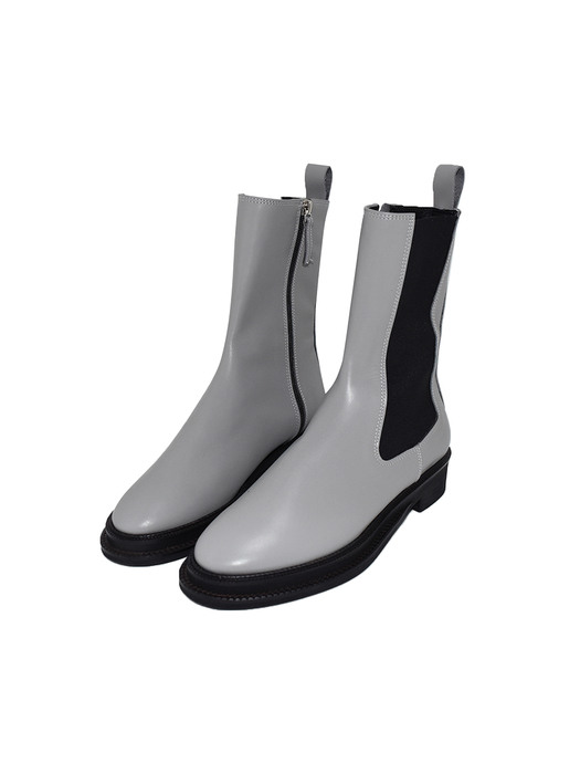 Basic Chealsea Half Boots-Grey