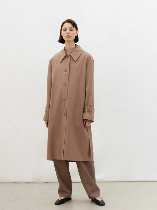 CASIO WOOL MAC COAT (BROWN)