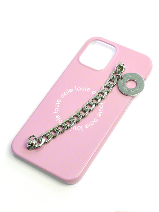 medal chain case - pink