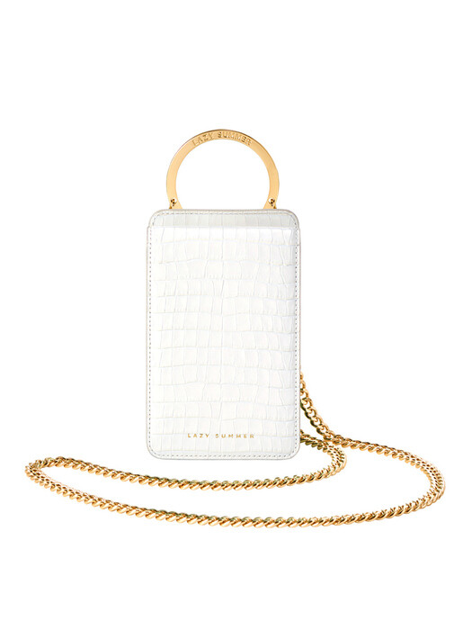 SWITCH BAG CROCO Off white