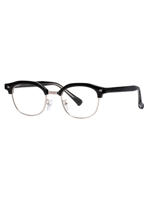 E514 BLACK SILVER GLASS 안경
