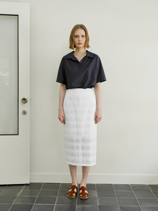 Honeycomb skirt(white)