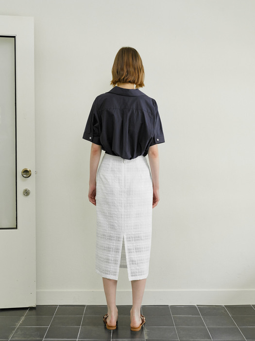 Honeycomb skirt(white)