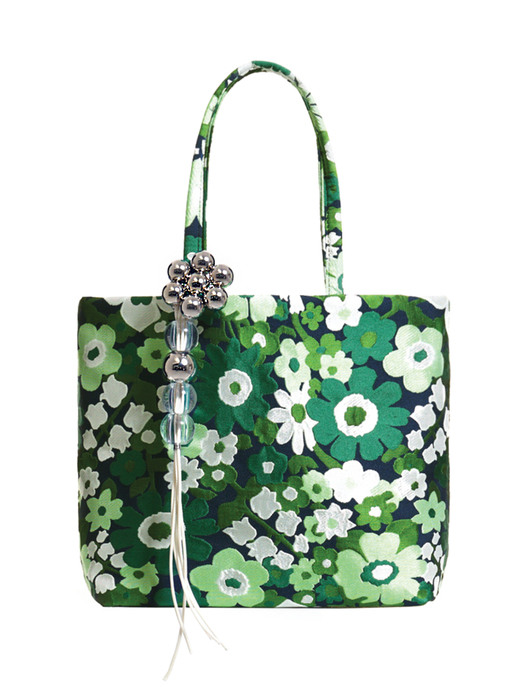 Flower Jacquard Bag (Green)