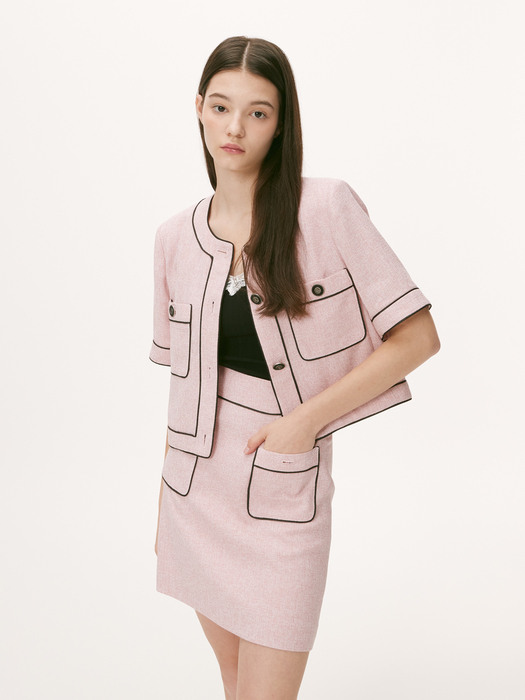 JEN TWEED JACKET [PINK]