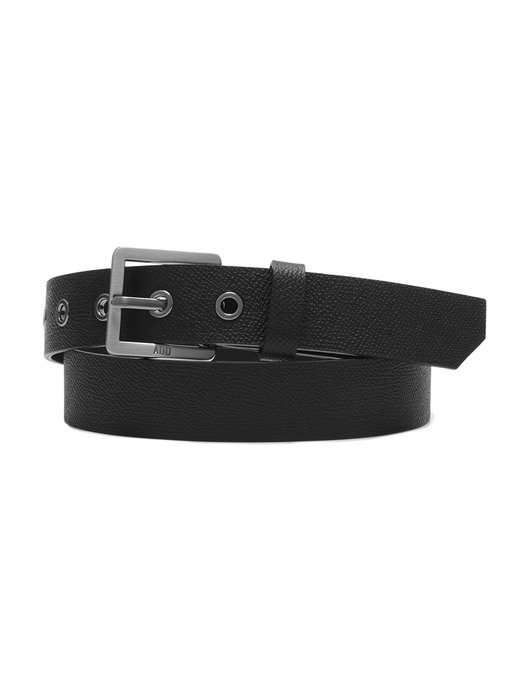 COWHIDE SQUARE BELT BLACK