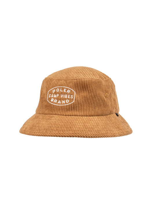 VIBES BRAND BUCKET HAT / BROWN