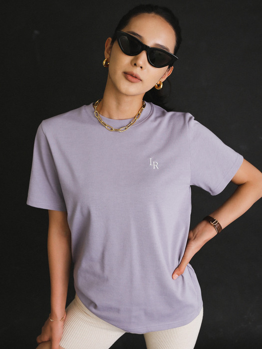 LR Logo Half-Sleeve T-shirt Lavender