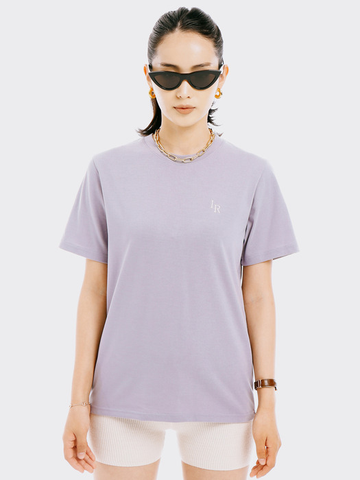 LR Logo Half-Sleeve T-shirt Lavender
