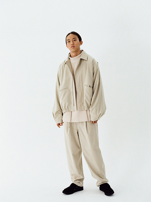 Ideal Wide Slacks / Olive Beige