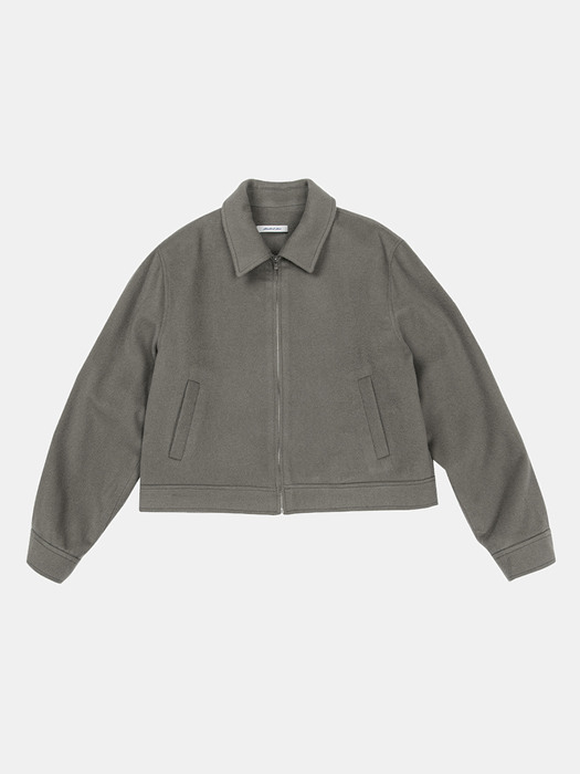 wool blouson - down khaki