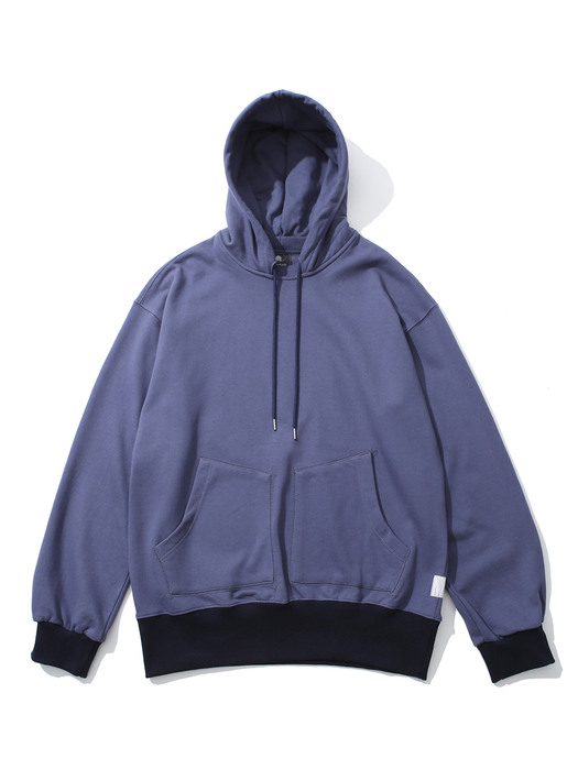 AFTER DOUBLE SWEAT HOODIE LAKE BLUE